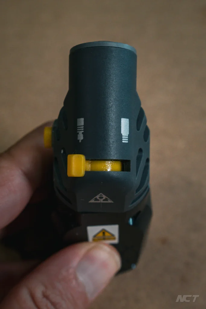 Le sélecteur de valve sur le Topeak Smartgauge D2.